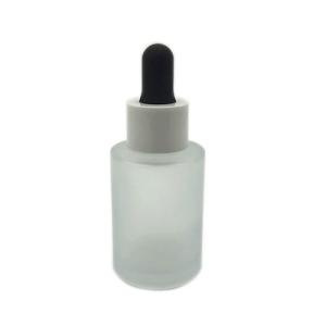 China Frosted White Essential Oil Dropper Bottles Nontoxic K1004 15ml 30ml wholesale