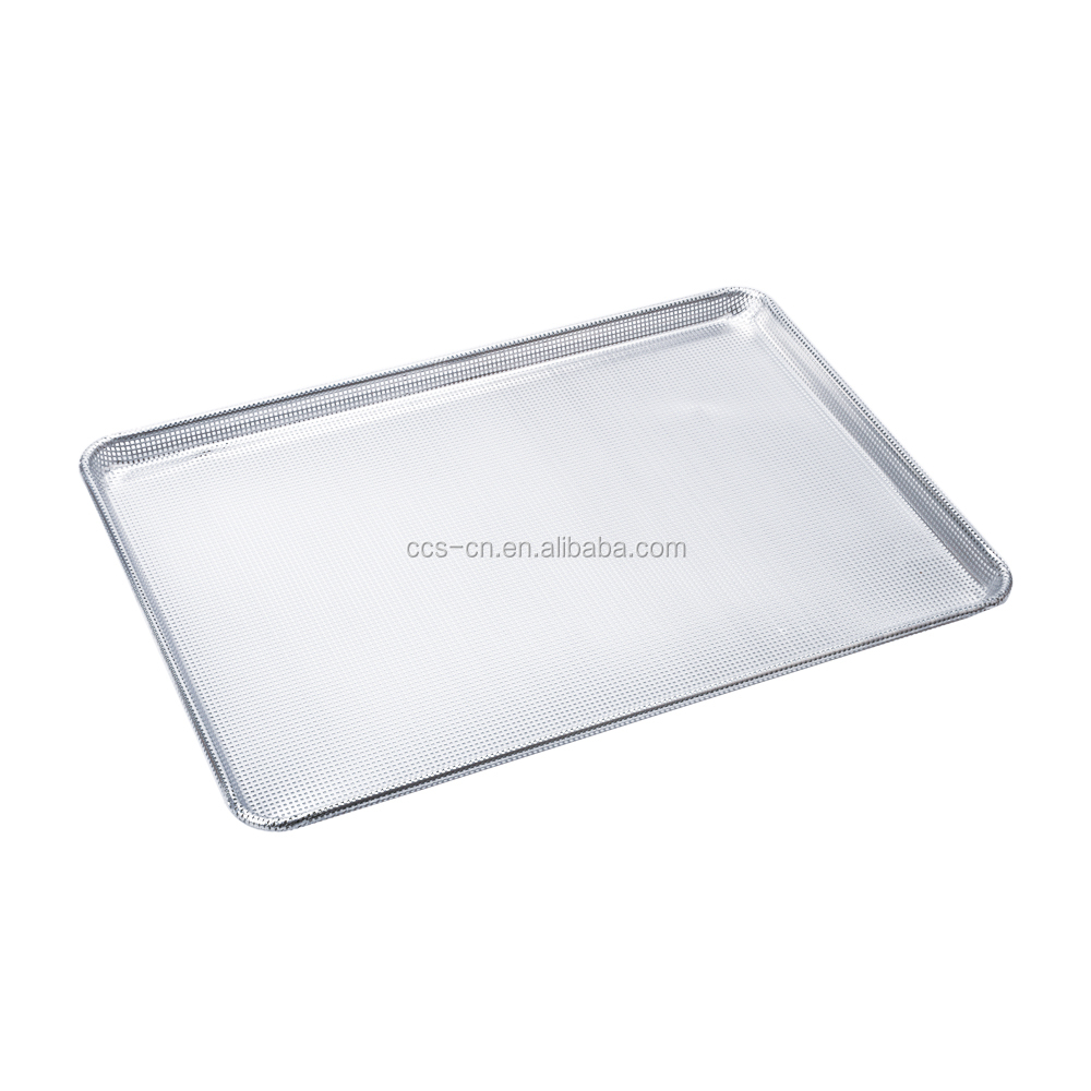 26 x 18 inch 1.2mm perforated metal tray perforated flat baking sheet perforated aluminum sheet wire-in-the-rim sheet tray