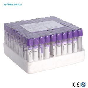 China CE ISO Disposable Serum Blood Collection Tube Purple 2ml 3ml 4ml 5ml EDTA K2 K3 Tube wholesale