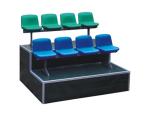 Blow Molded Hollow Football Stadium Bleacher Seats / HDPE Plastic Bleachers