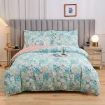 White 4 Piece 100% Cotton Quilt Bedding Set Customized Color Comforter Bed Sheet