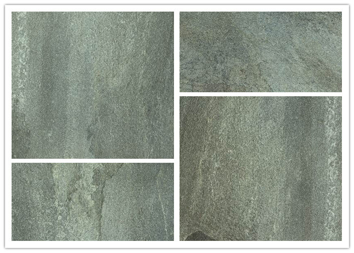 High Hardness Slab Stone Effect Porcelain Tiles 600x600 Mm Long Life Span