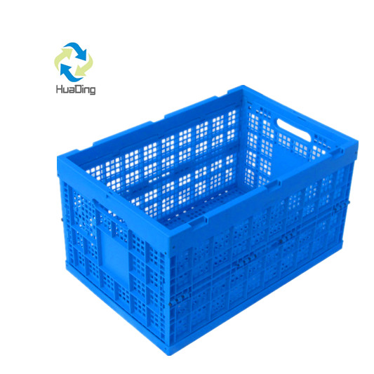 Recyclable Feature and Apparel Industrial Use mesh plastic folding crate storage transporting box crates