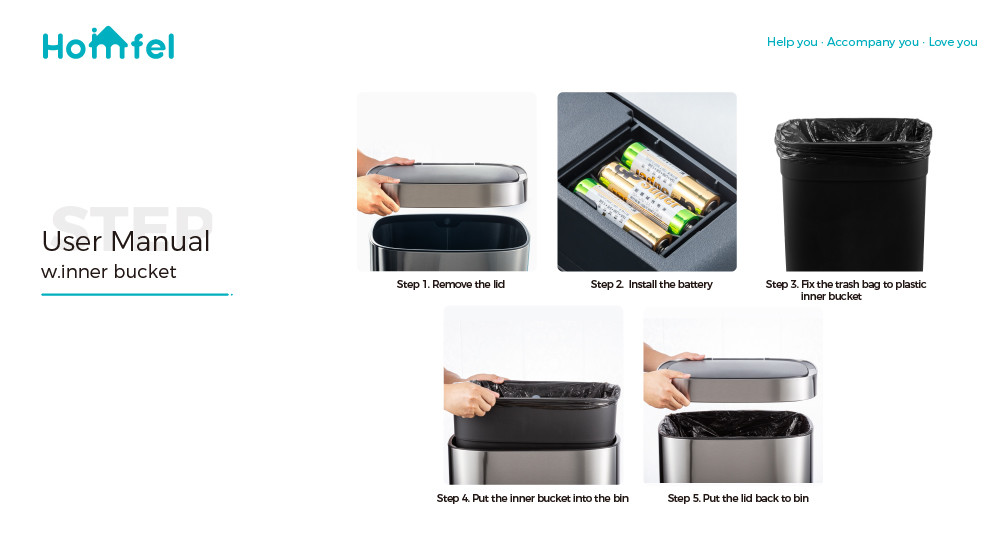 Household 65L Touchless Smart Sensor Waste Bin for Office Kitchen Stainless Steel Automatic Garbage Container