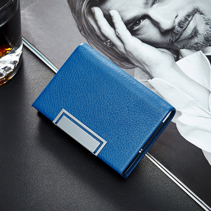 PMS TPCH Card Holder Money Clip Wallet , 10x6.5cm Leather ID Card Holder