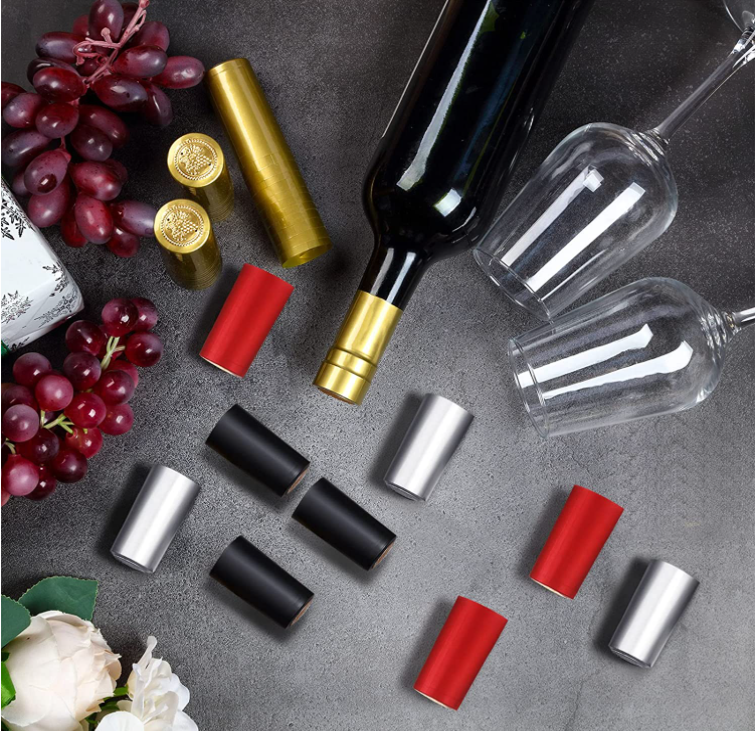 Healthy Lead Free Glass Wine Bottle Capsule Shrink Cap For Cellar And Home Packaging