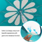 7ft 10 Ribs Windproof Beach Outdoor Patio Umbrella Steel Pole