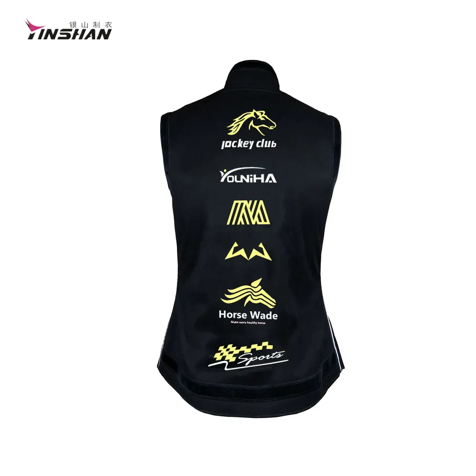 Woven Custom Men's Utility Vests for Horse Riding Jacket Long Sleeves Uniform