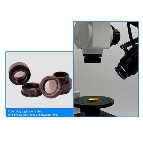 OPTO-EDU 3.2x - 192x Binocular Forensic Comparison Microscope with LED Illumination for Student and School Applications