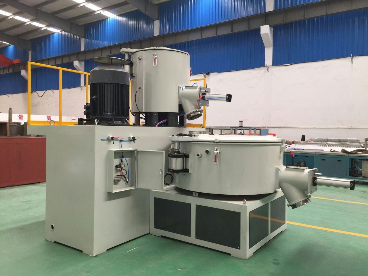 Industrial PVC Mixer Machine High Throughput Rates Compact New Design
