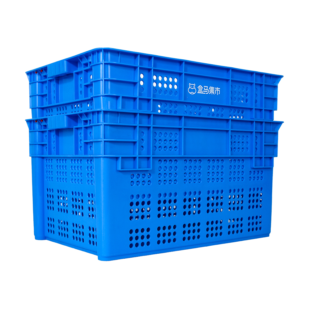 PP Vegetable Fruit Nestable Basket Plastic Turnover Basket for Supermarket Logistics