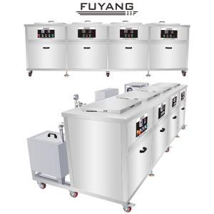 China Ultrasonic Automotive Parts Cleaner Equipment 40KHz 360L Five Tanks wholesale