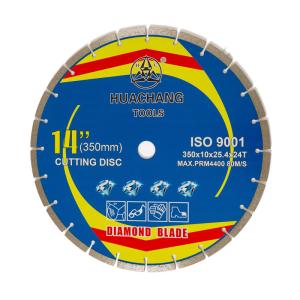 China 14 Inch Diamond Concrete Saw Blade 350mm Diamond Cutting Disc For Metal wholesale