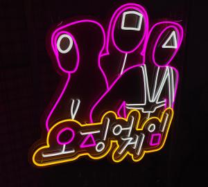 China Korea Japan custom neon sign word letter picture handmade neon sign wholesale