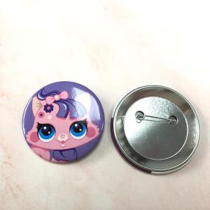 China Hot Sale Advertising Blank Tin Flower Lapel Pin Pin Back Button Zinc Alloy Metal Button Pin wholesale