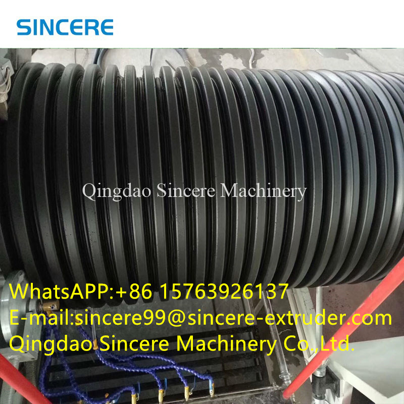 Computerized HDPE Corrugated Pipe Extruder Conduit Making Machine