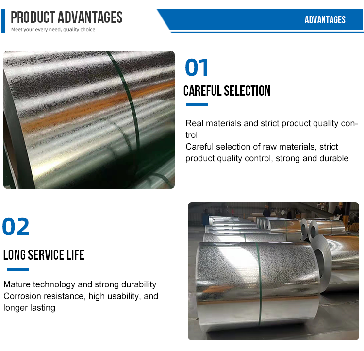 Factory have large stock galvanized coated steel coil z30 z60 z90 z180 can be customized 1000mm 1250mm width galvanized coil