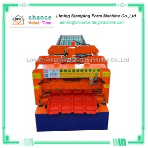 China Step Tile Roof Panel Roll Forming Machine GCR12 Blade wholesale