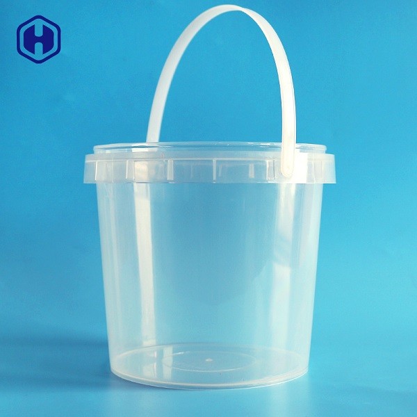 Customize Printing IML Bucket In Mold Labeling Round Plastic Container
