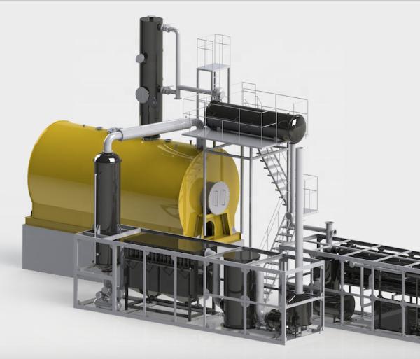 Waste Tyre Pyrolysis Oil To Diesel Distillation Equipment Used Motor Oil