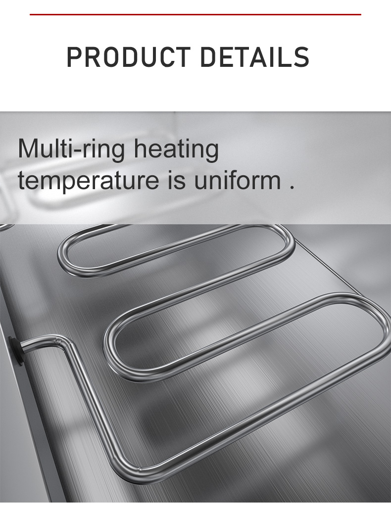 Restaurant Catering Kitchen Industry Electric Bain Marie Food Warmer Display in Silver