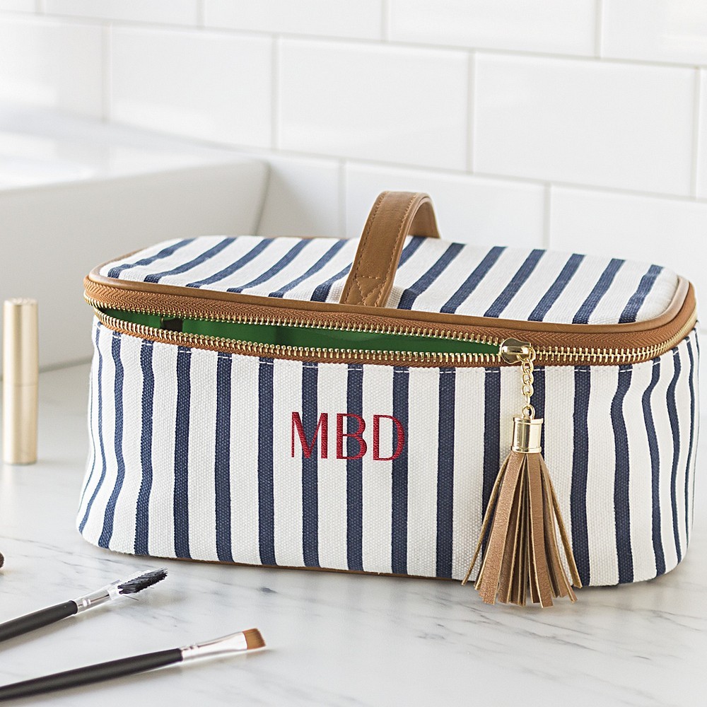 Cosmetic Pouch for Women Travel Makeup Bags Marble Makeup Brush Organizer Bag