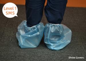 China Outdoor Slip Resistant SMS Fabric Protective Shoes Covers wholesale