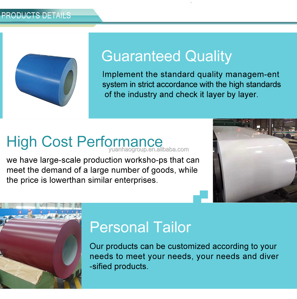 Packages seaworthy package for PPGI Steel Coil Color Coated coils Prepainted Galvanized