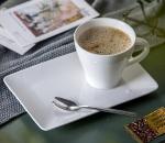 Savall Rectangle Fine Bone China Breakfast Cup And Saucer