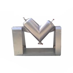 China Lab Powder Mixing Equipment Automatic Double Cone Mixer Machine wholesale