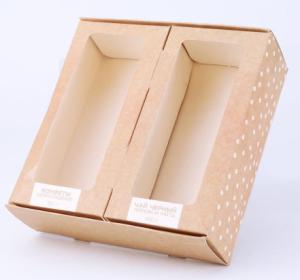 China Kraft Paper Jewelry Gift Boxes Sliding Drawer Paper Box Kraft Bracelet Boxes wholesale