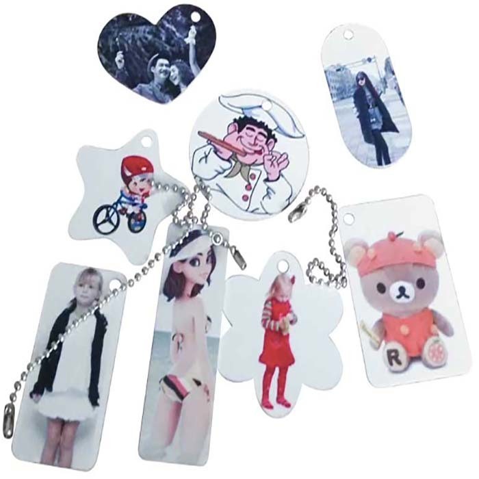 Personalized Double Sided Sublimation Blank Aluminum Dog Tag DIY Custom Sublimation Pet Blanks