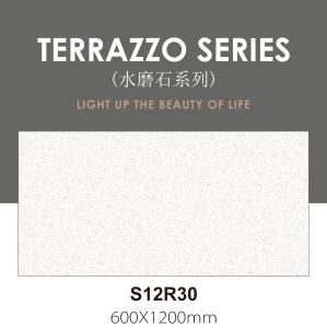 China 600x1200mm Grade AAA Gray Terrazzo Inside Wall Textured Baby Face Glazed Porcelain Tiles For Decor wholesale