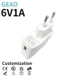 OEM / ODM 6V 1A Eu USB Wall Charger Portable For Smartphones