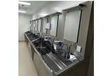 Double Person High Back SS304 Wash Basin Sink For Hospital Clean Room