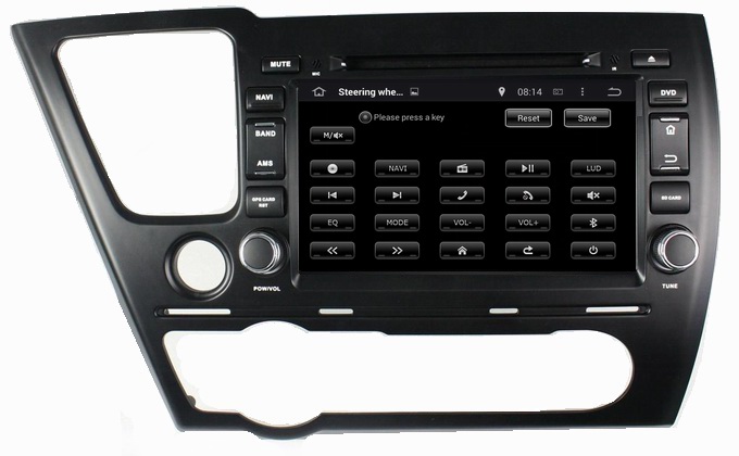 Ouchuangbo Auto Video Stereo System for Honda Civic Saloon 2014 GPS Navigation iPod USB An