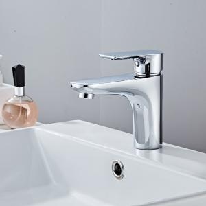 China Brass Single Hole Single Handle Basin Mixer Tap in Chrome wholesale