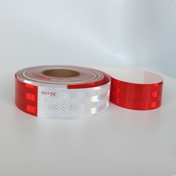 High Intensity Grade DOT C2 Conspucuity Refletive Tape For Truck White And Red