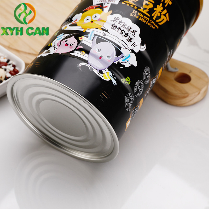 CMYK Milk Powder Tin Boxes for 600g powder 0.22mm Thickness For Walnut Sesame 4C