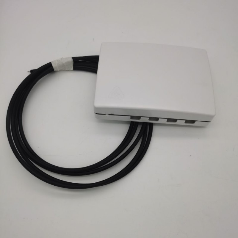 Black Fiber Termination Boxes Square Design 6 Ports Available
