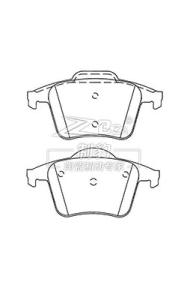 China Precision Ceramic Cadillac Brake Pads with Chamfered Edges wholesale