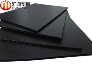China Waterproof Fire Retardant Black Corrugated Plastic Sheets wholesale
