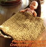 Hand-Woven Daisy colored stripes Crochet blanket flowers wallpaper table cloth