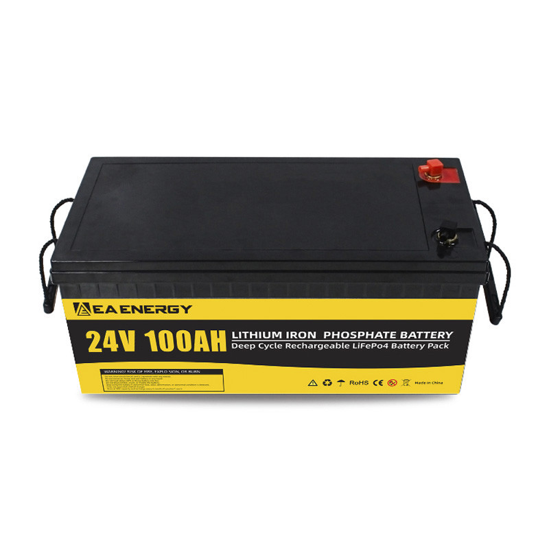 24V 100Ah IP65 Solar LiFePO4 Battery For Home Storage System