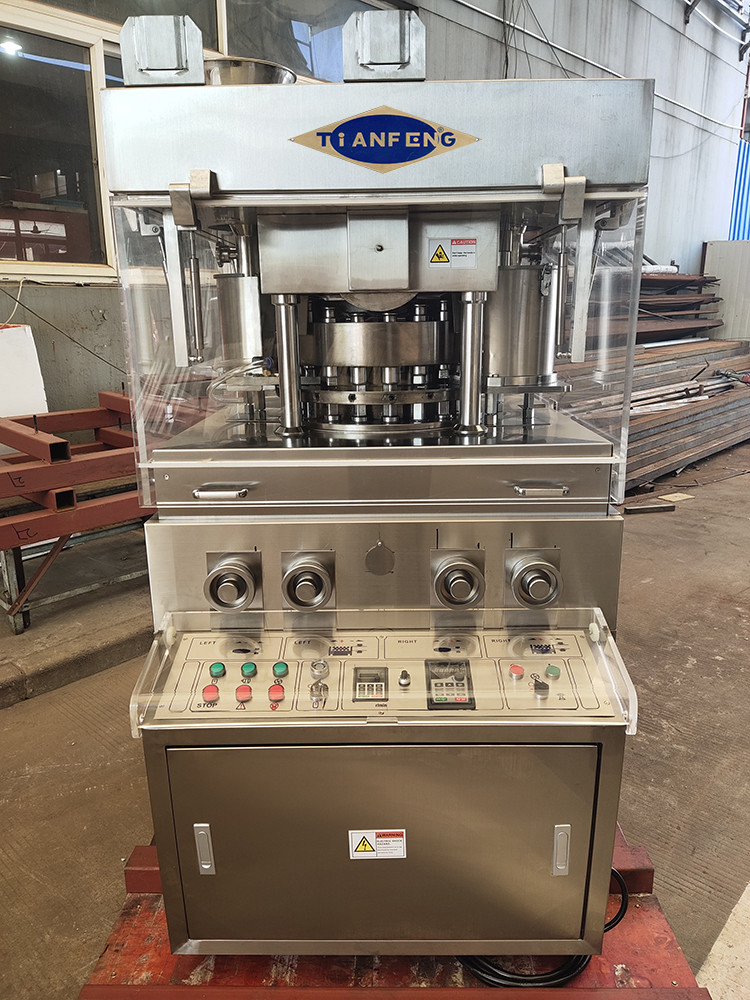 Powerful Worm Gear Drive Pharmaceutical Press Pill Machine For Salt Cube