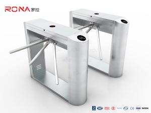 China Stainless Steel RFID Flap Barrier Turnstile Attendance Tripod Barrier Gate wholesale