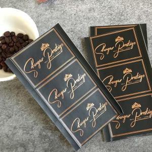 China Waterproof Untearable Rose Gold Foil Die Cut EP Custom Metallic Stickers wholesale