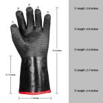 14 Inch Grill Neoprene Cooking Heat Resistant Oven Gloves 932F