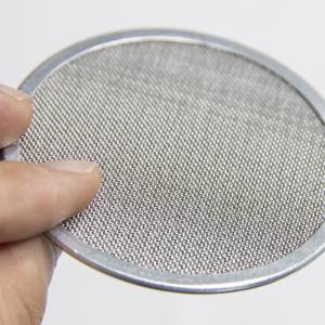 China 304 Stainless Steel Wire Mesh Filter Disc , Round Porous Metal Filter Disc wholesale