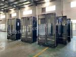 Fan Cooling Glass Door Upright Refrigerator For Sell Monster Energy Drink